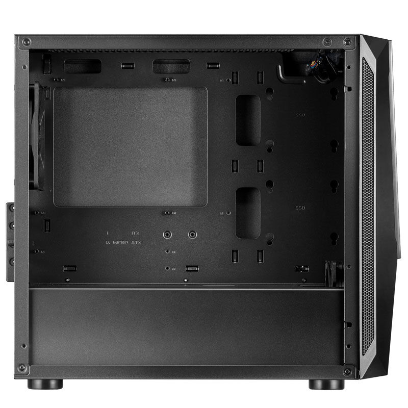 Silverstone Fara V1M Pro Micro-ATX Case, ARGB, Tempered Glass - black