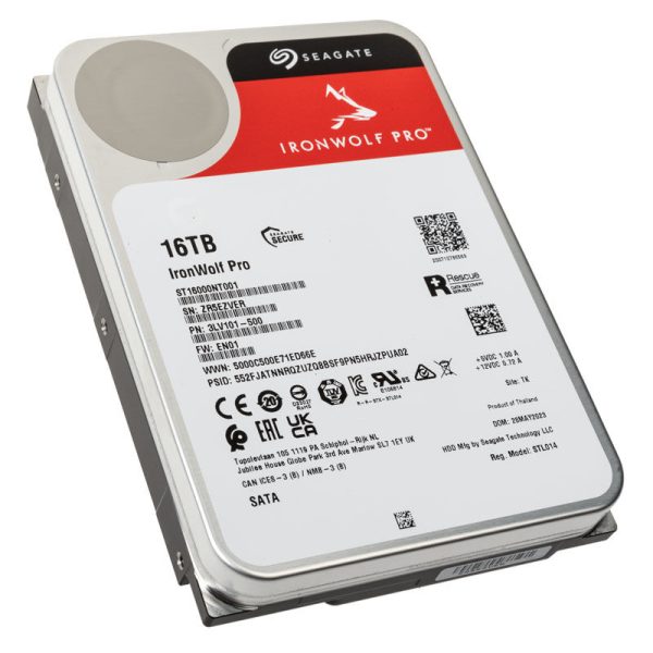 Seagate IronWolf Pro NAS HDD, SATA 6G, 7200 rpm, 3.5 inch – 16 TB