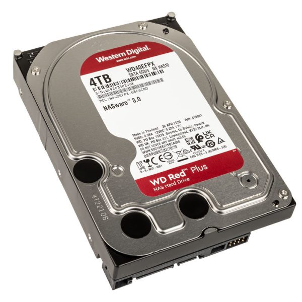 Western Digital Red Plus, SATA 6G, Intellipower, 3.5 inch – 4 TB