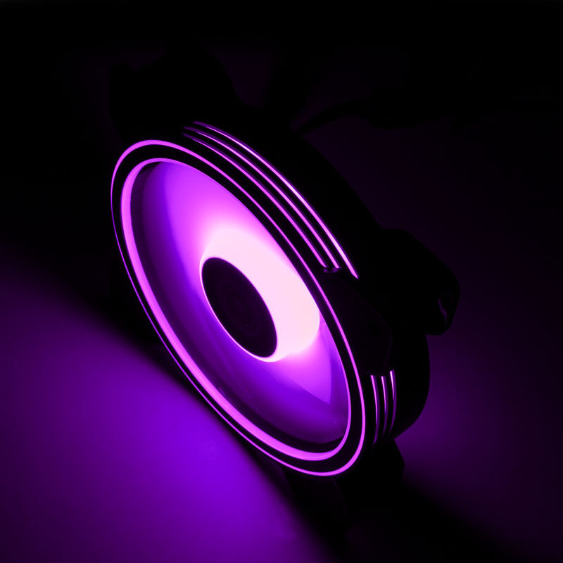 Aerocool Saturn 12F Pro ARGB LED fan, 3-pack including controller - 120mm
