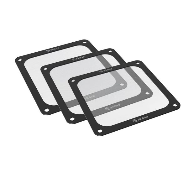 Akasa 140mm Magnetic Dust Filter – 3-Pack