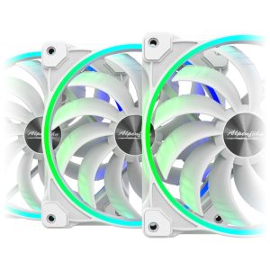 Alpenfohn 140mm Wing Boost 3 ARGB PWM fan, triple - white