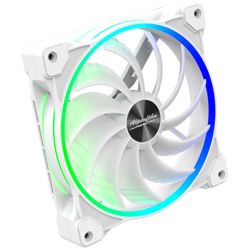 Alpenfohn 140mm Wing Boost 3 ARGB PWM fan, triple - white