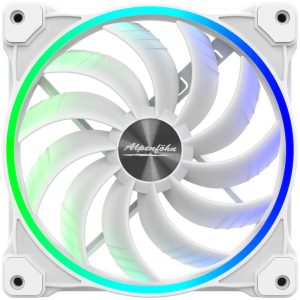 Alpenfohn 140mm Wing Boost 3 ARGB PWM fan, triple - white