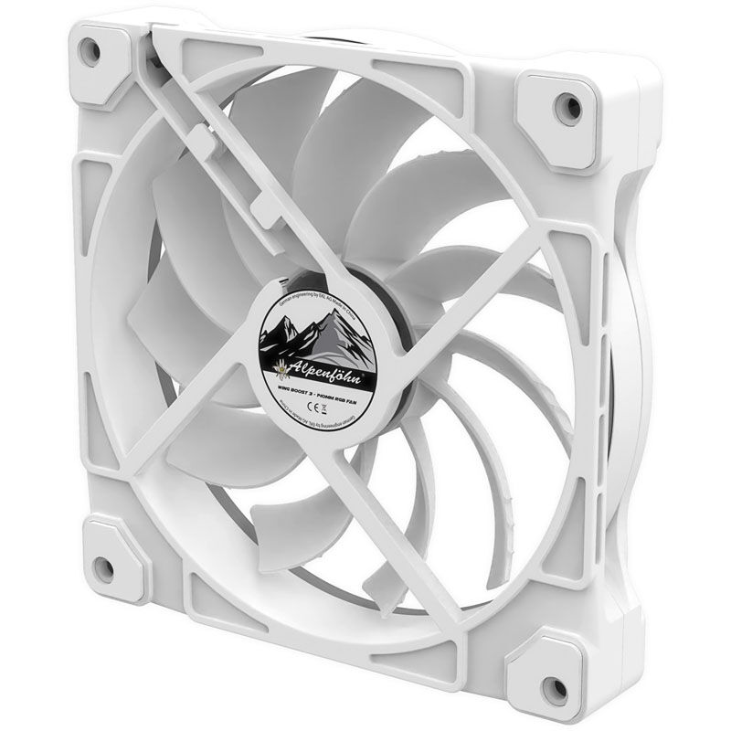Alpenfohn 140mm Wing Boost 3 ARGB PWM fan, triple - white