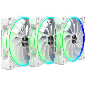 Alpenfohn 140mm Wing Boost 3 ARGB PWM fan, triple - white