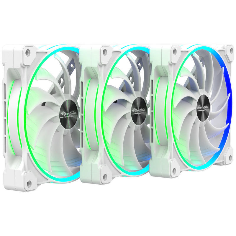 Alpenfohn 140mm Wing Boost 3 ARGB PWM fan, triple - white