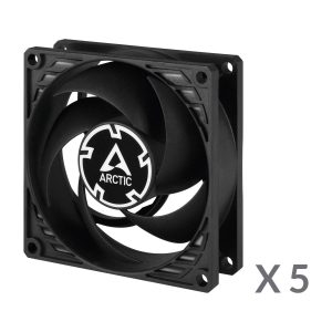 Arctic P8 PWM PST fans - 80mm, pack of 5
