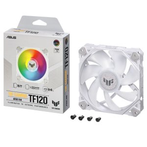 ASUS TUF Gaming TF120 ARGB fan - 120 mm, white