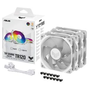 ASUS TUF Gaming TR120, PWM ARGB fan 3-pack - 120 mm, white : image 4