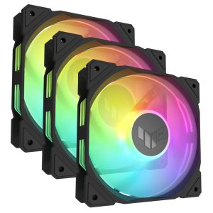ASUS TUF Gaming TR120 Reverse, PWM ARGB fan 3-pack - 120 mm, black