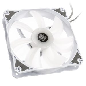 BitsPower Notos RGB PWM fan, 120mm - white, 5-pack