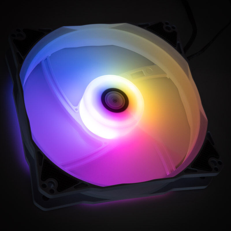 BitsPower Notos RGB PWM fan, 120mm - white, 5-pack