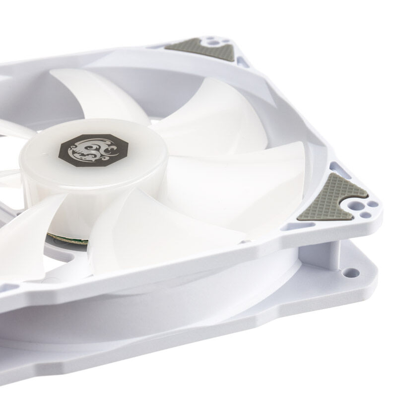 BitsPower Notos RGB PWM fan, 120mm - white, 5-pack