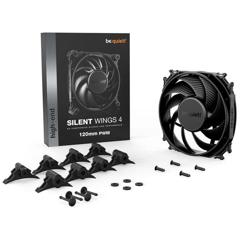 be quiet! Silent Wings 4 PWM fans - 120mm, black