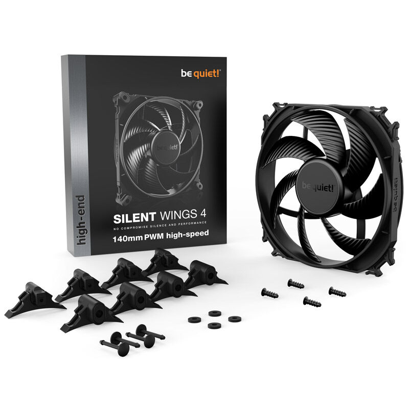 be quiet! Silent Wings 4 PWM fans - 140mm, black, high speed : image 3