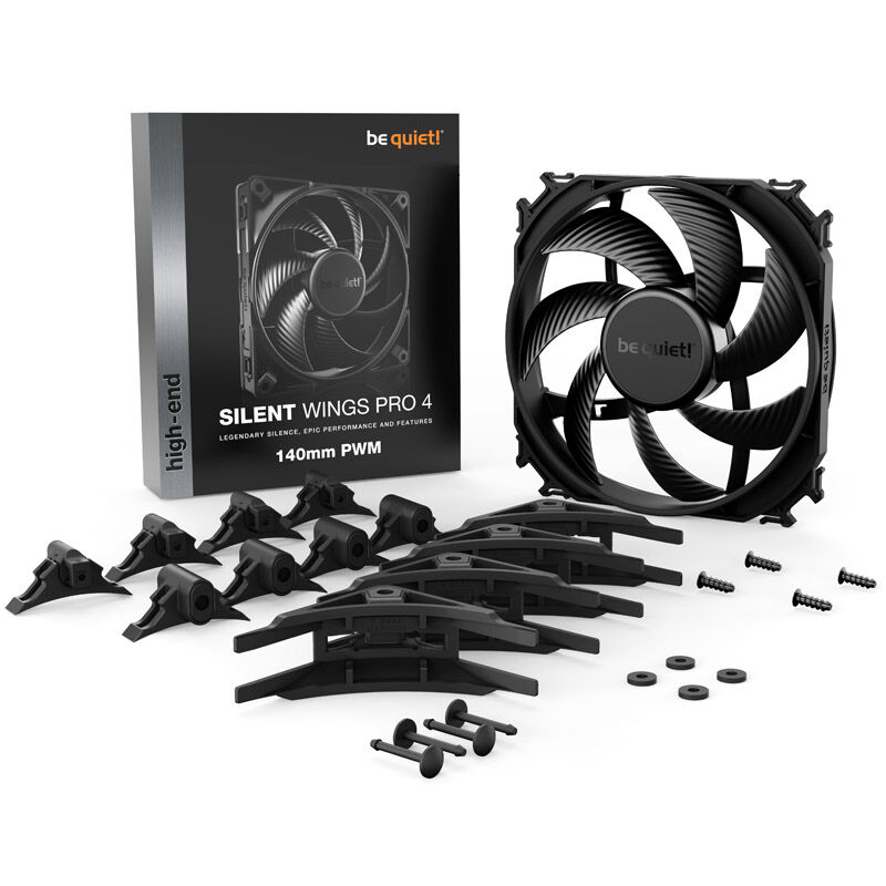 be quiet! Silent Wings 4 Pro PWM fan - 140mm, black : image 6