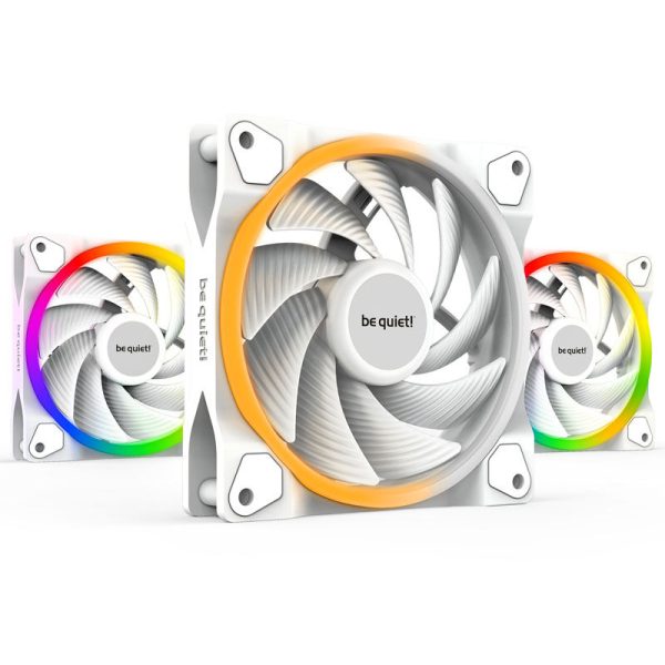 be quiet! Light Wings ARGB PWM fan, triple pack – 120mm, white, high speed