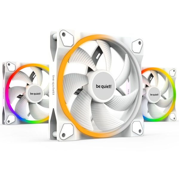 be quiet! Light Wings ARGB PWM fan, triple pack – 140mm, white