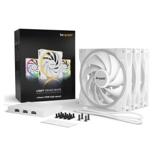 be quiet! Light Wings ARGB PWM fan, triple pack - 140mm, white, high speed : image 6