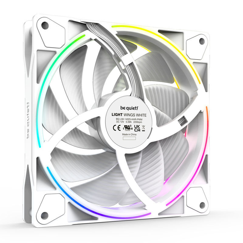 be quiet! Light Wings ARGB PWM fan, triple pack - 140mm, white, high speed : image 5