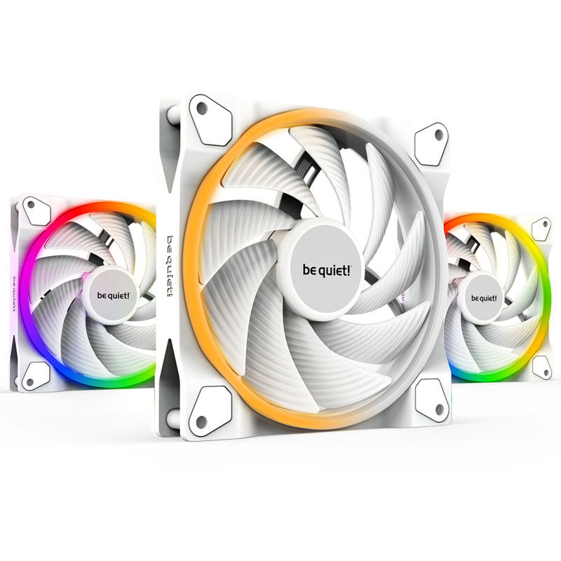 be quiet! Light Wings ARGB PWM fan, triple pack - 140mm, white, high speed : image 1