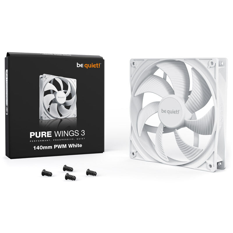 be quiet! Pure Wings 3 PWM fan - 140 mm, white