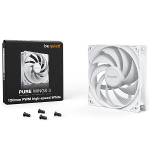 be quiet! Fan Pure Wings 3 PWM - 120 mm, High Speed - White