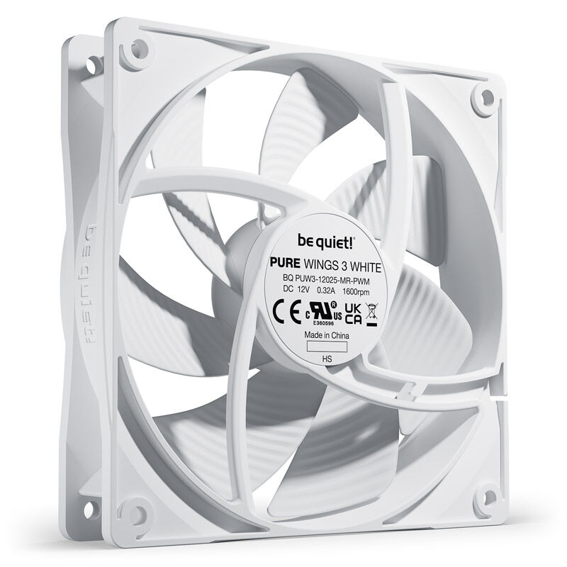 be quiet! Pure Wings 3 PWM fan - 120 mm, white