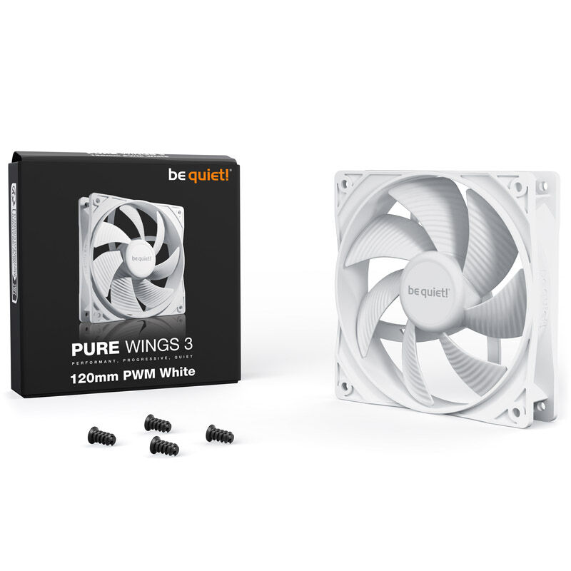 be quiet! Pure Wings 3 PWM fan - 120 mm, white