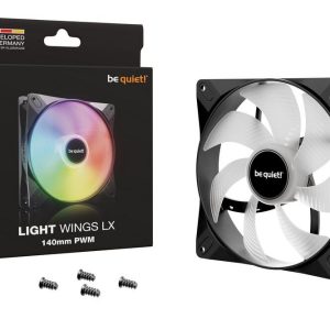 be quiet! Light Wings LX ARGB PWM Fan - 140mm, black