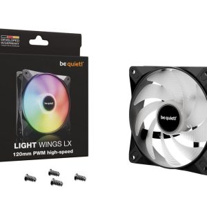 be quiet! Light Wings LX ARGB PWM High Speed Fan - 120mm, black