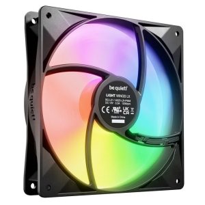 be quiet! Light Wings LX ARGB PWM fan, triple pack - 140mm, black