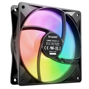 be quiet! Light Wings LX ARGB PWM High Speed Fan, Triple Pack - 120mm, black