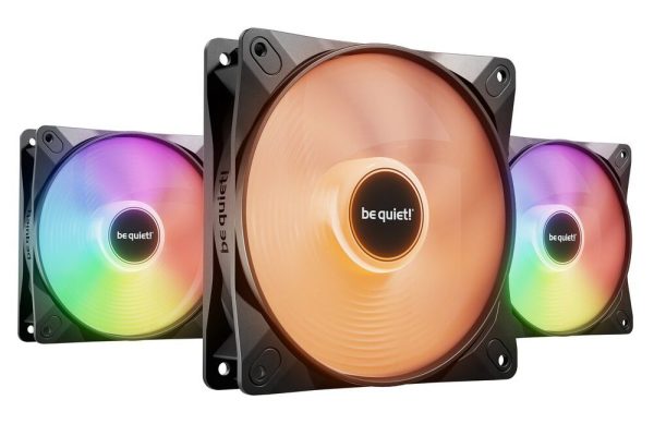 be quiet! Light Wings LX ARGB PWM High Speed Fan, Triple Pack – 120mm, black