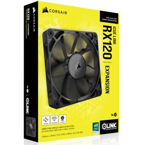 Corsair iCUE LINK RX120 Series, PWM fan - 120 mm, black : image 8