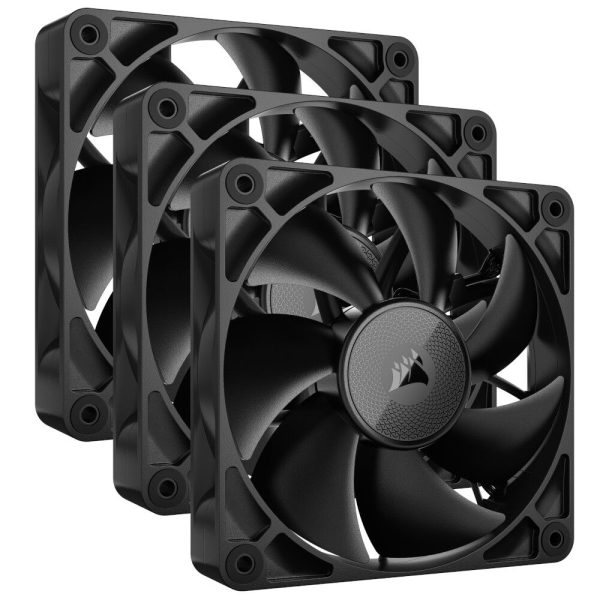 Corsair iCUE LINK RX120 Series, PWM fan pack of 3 – 120 mm, black