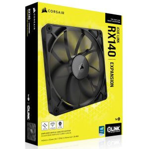 Corsair iCUE LINK RX140 Series, PWM fan - 140mm, black : image 4