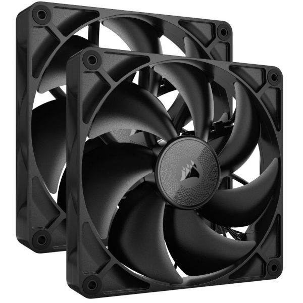 Corsair iCUE LINK RX140 Series, PWM fan pack of 2 – 140mm, black