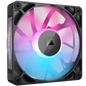Corsair iCUE LINK RX120 RGB Series, PWM fan 3-pack - 120 mm, black