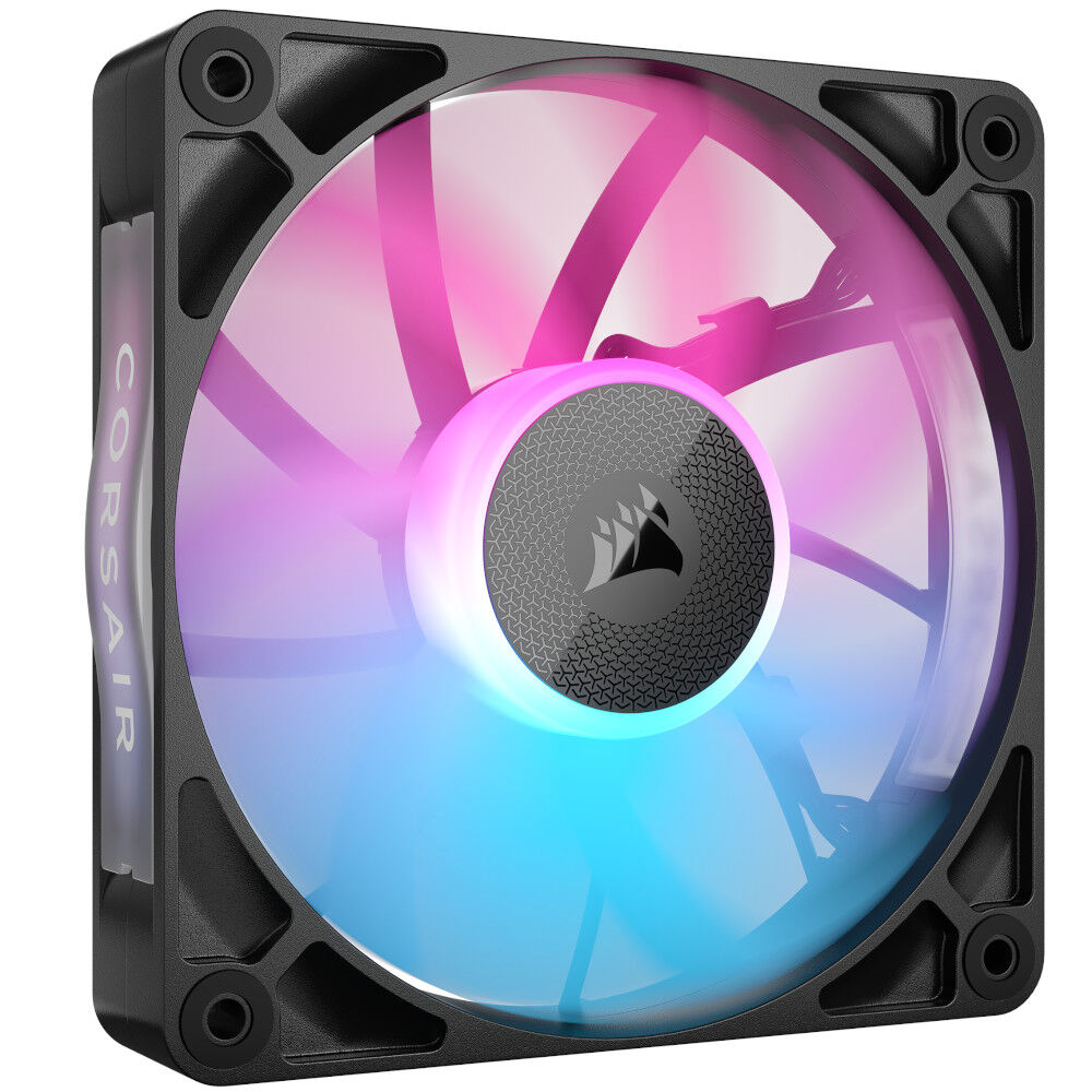 Corsair iCUE LINK RX120 RGB Series, PWM fan 3-pack - 120 mm, black