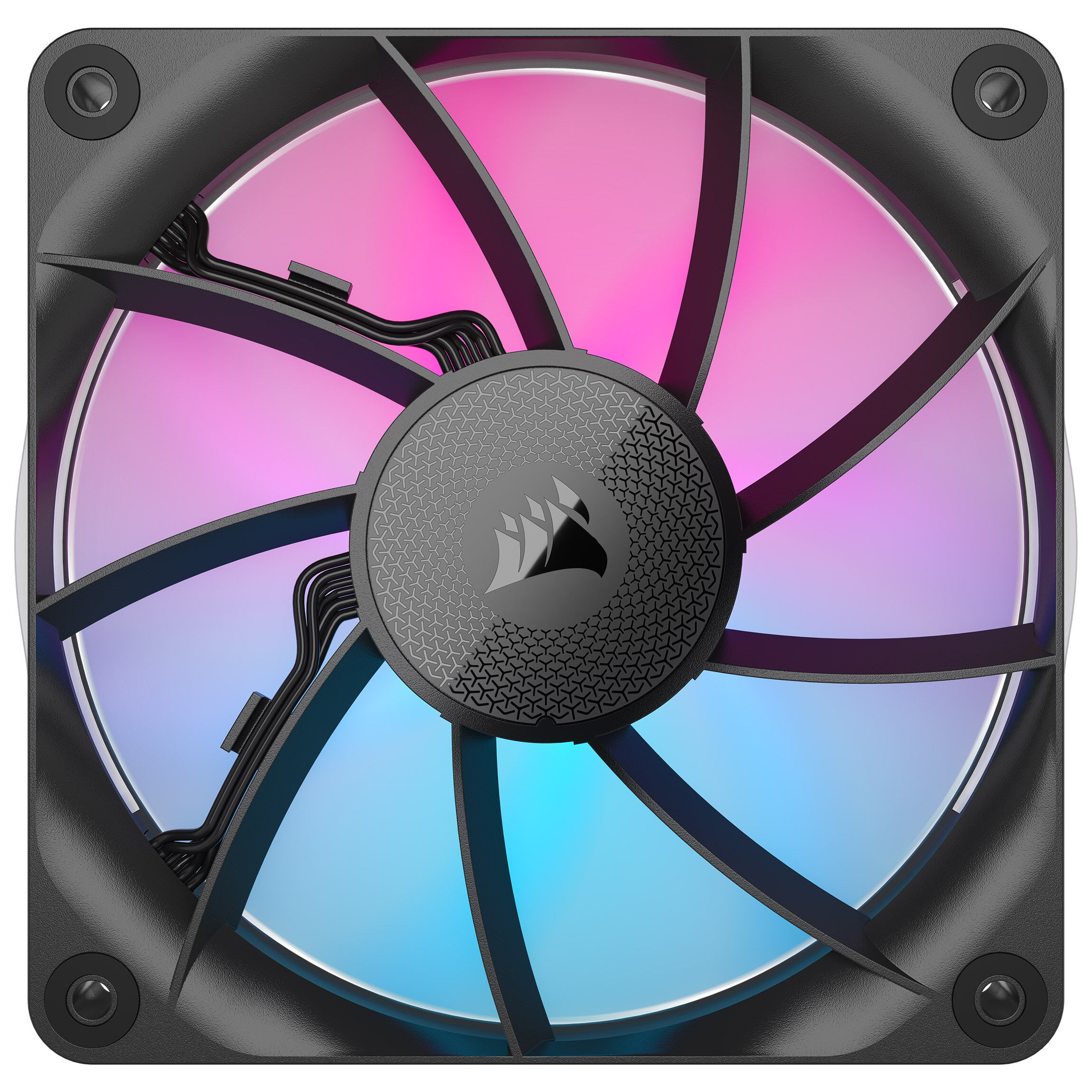 Corsair iCUE LINK RX120 RGB Series, PWM fan 3-pack - 120 mm, black