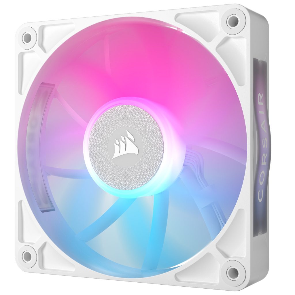 Corsair iCUE LINK RX120 RGB Series, PWM fans pack of 3 - 120 mm, white