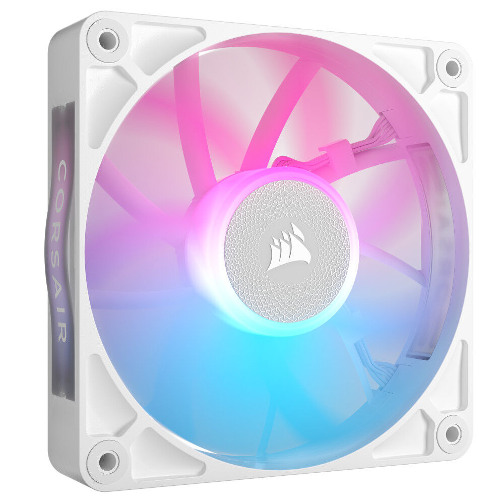 Corsair iCUE LINK RX120 RGB Series, PWM fans pack of 3 - 120 mm, white