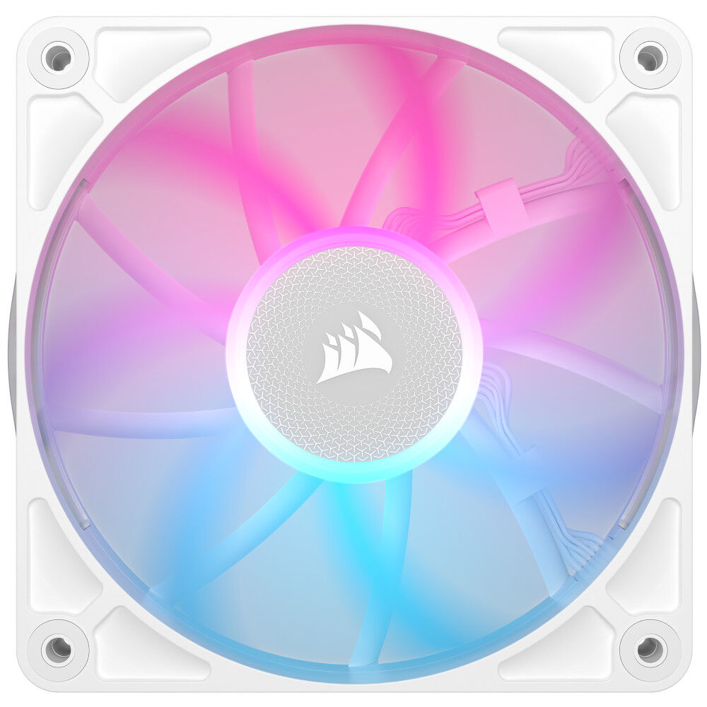 Corsair iCUE LINK RX120 RGB Series, PWM fans pack of 3 - 120 mm, white