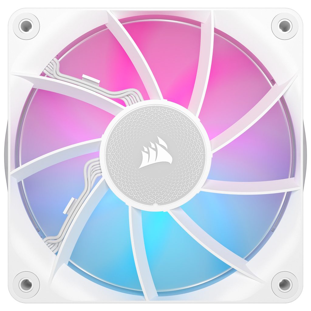 Corsair iCUE LINK RX120 RGB Series, PWM fans pack of 3 - 120 mm, white