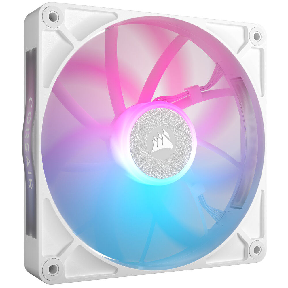 Corsair iCUE LINK RX140 RGB Series, PWM fan pack of 2 - 140mm, white