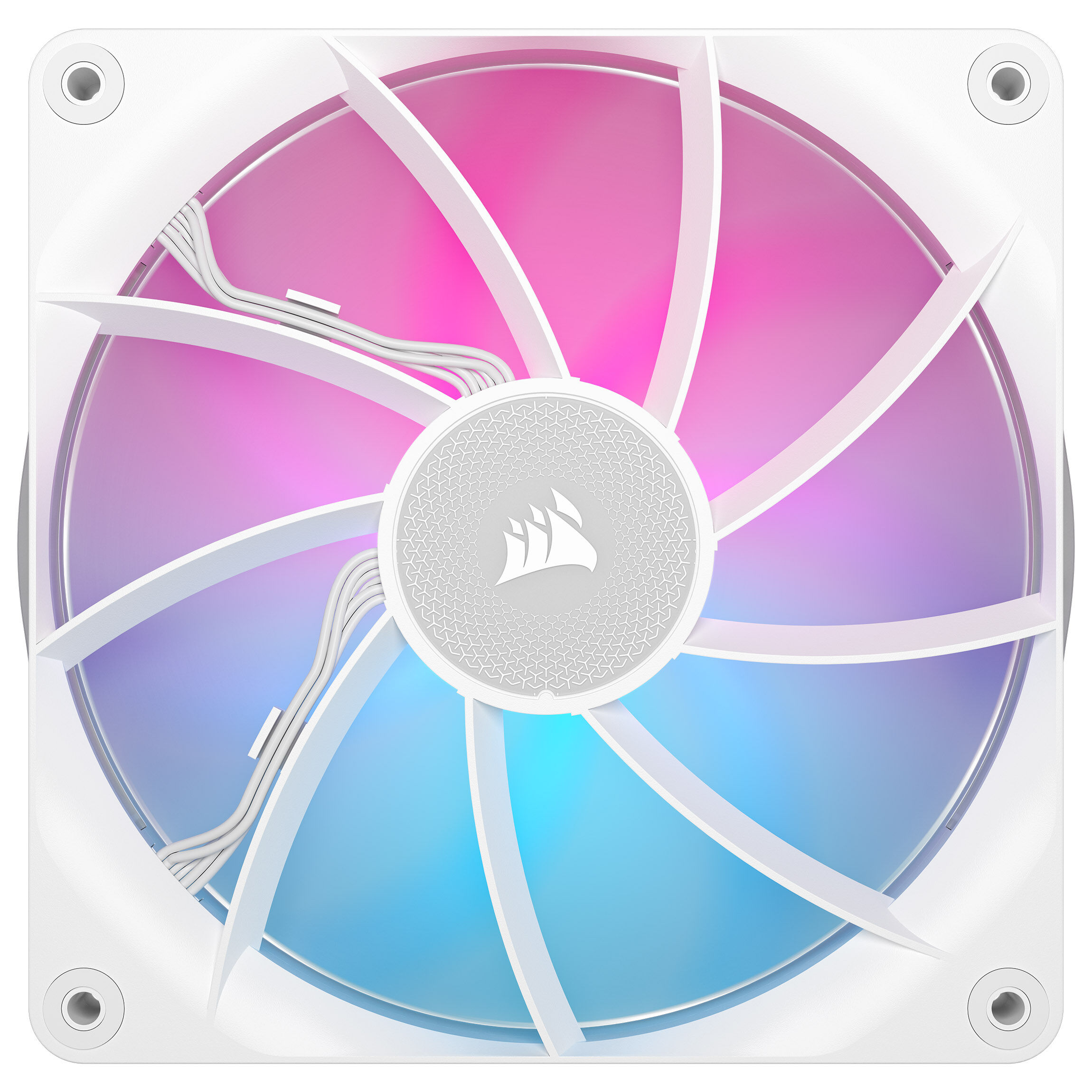 Corsair iCUE LINK RX140 RGB Series, PWM fan pack of 2 - 140mm, white