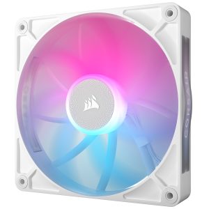 Corsair iCUE LINK RX140 RGB Series, PWM fan pack of 2 - 140mm, white