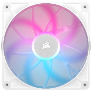 Corsair iCUE LINK RX140 RGB Series, PWM fan pack of 2 - 140mm, white